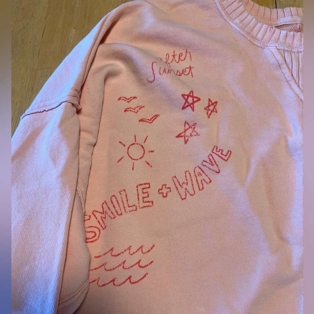 American Eagle Aerie 3/4 length sleeve pullover sweatshirt